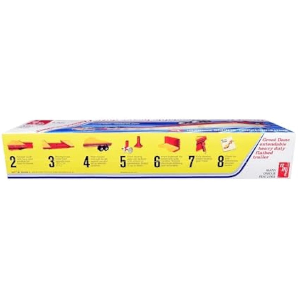 AMT 1:25 Great Dane Extendable HD Flatbed Trailer Model Kit