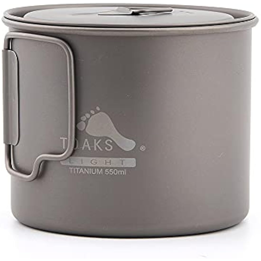 TOAKS Titanium 550ml Camping Pot with Lid – Ultralight Backpacking Cup