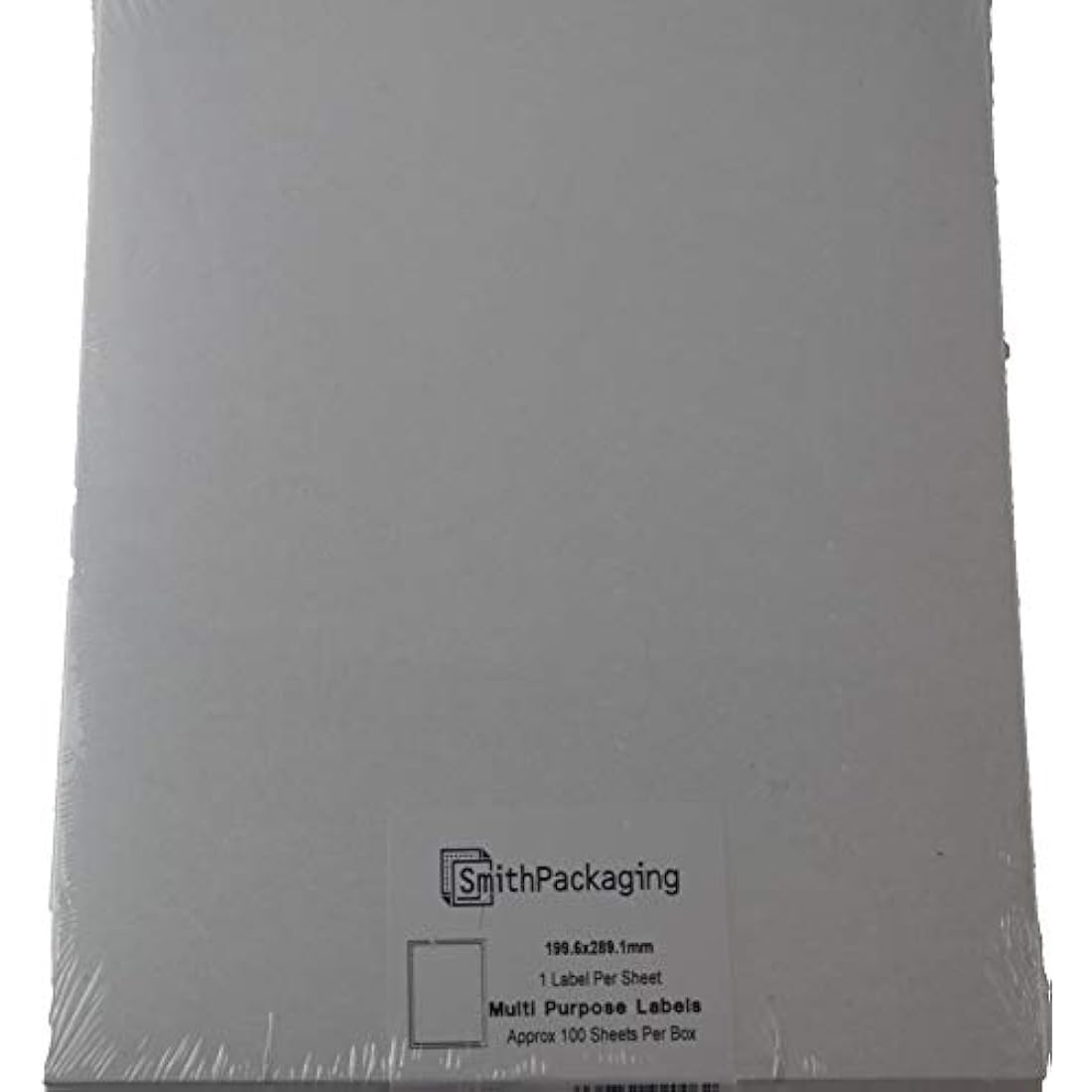 SmithPackaging A4 Self Adhesive Address Labels - 100 Sheets | Matt White