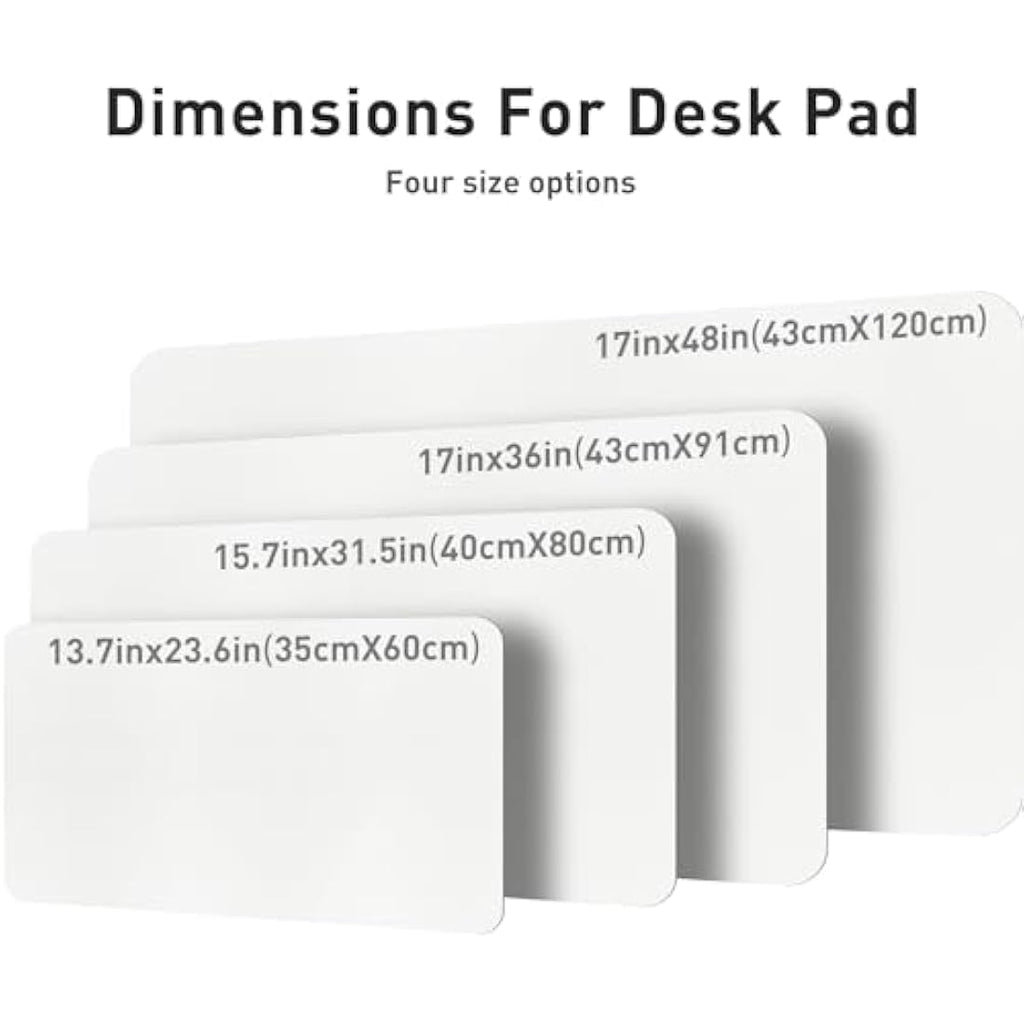 Jolof Store Leather Desk Mat – Non-Slip Waterproof Office Pad, Off-White