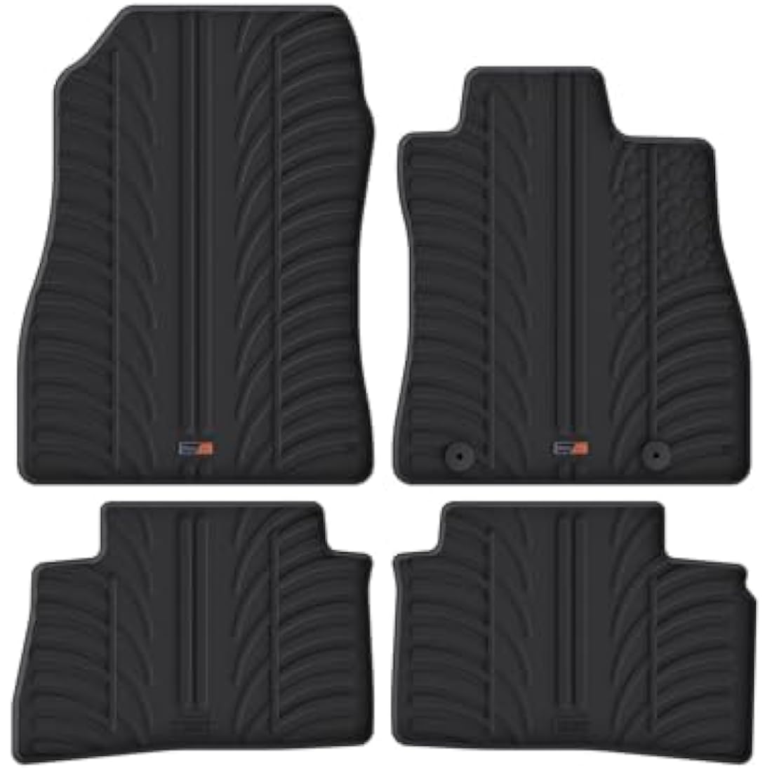 Travall Rubber Car Mats for Nissan Juke (2010-2019) | Heavy Duty Black