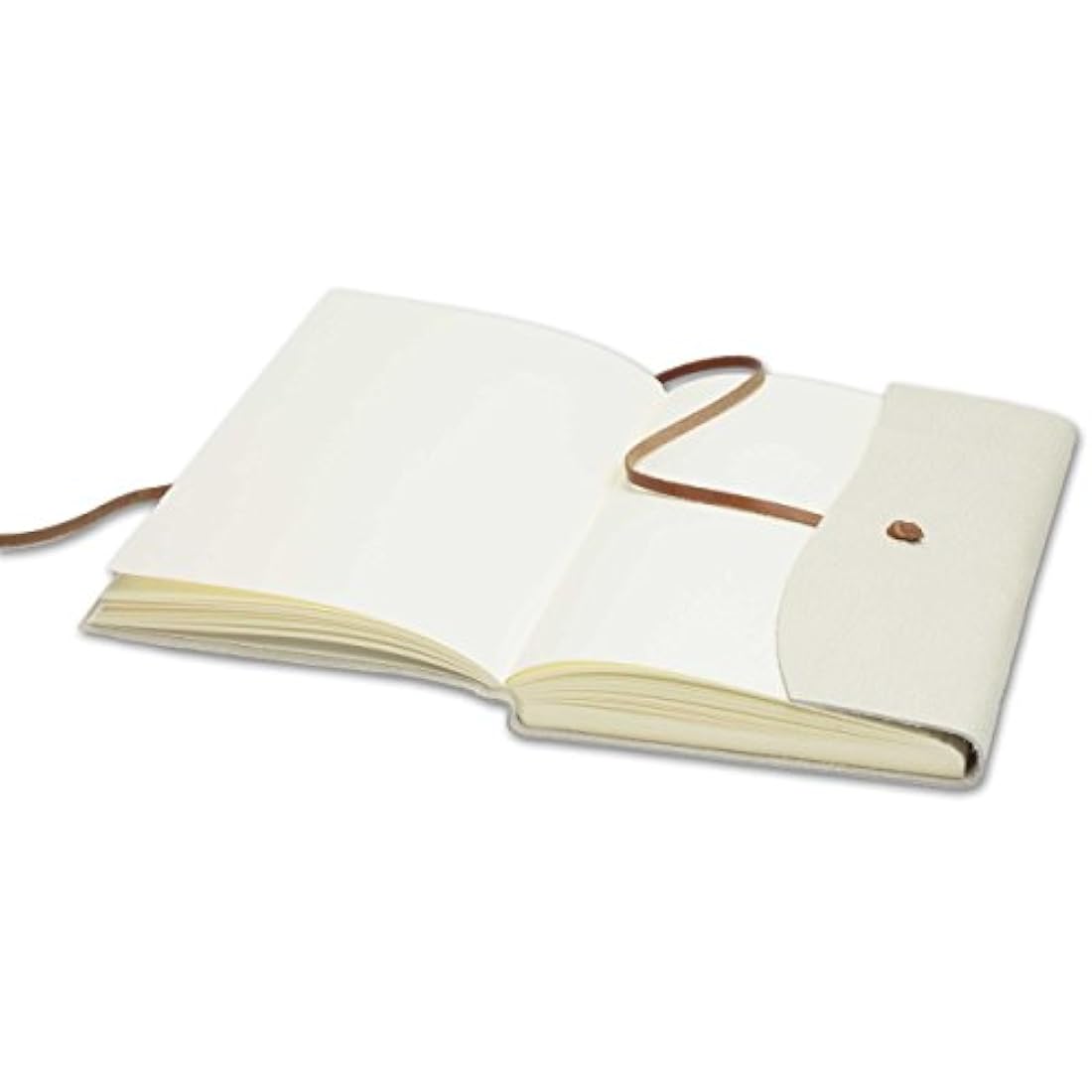Capri Leather Journal – A5 Italian Handcrafted Diary, Ivory