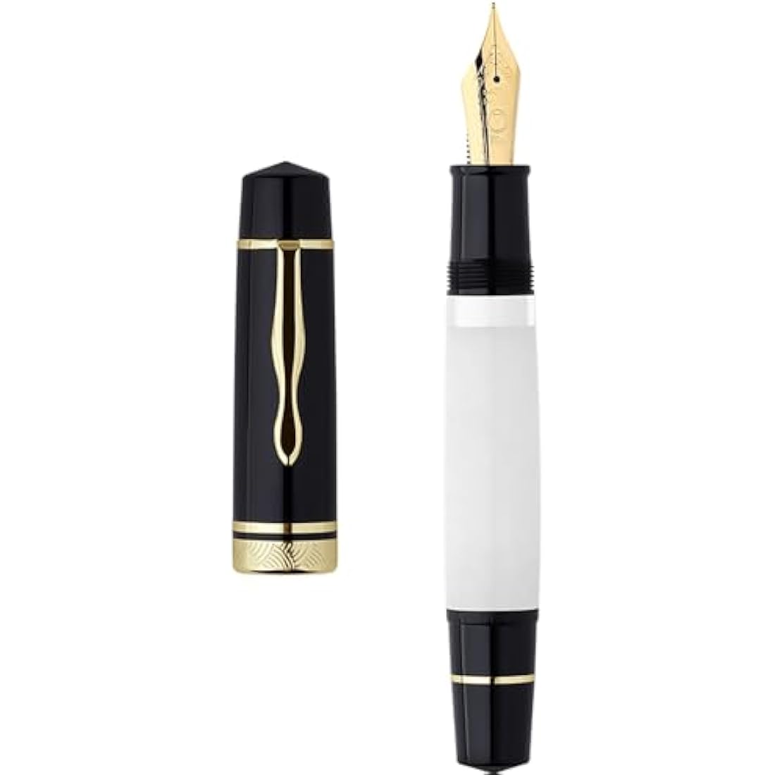 Majohn P139 Piston Fountain Pen – Large Capacity Resin Medium Nib