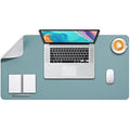 DOBAOJIA Large PU Leather Desk Pad – Waterproof Dual-Side Mouse Mat, Grey