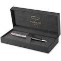 Parker Sonnet Ballpoint Pen – Grey Satin Finish with Rose Gold Trim