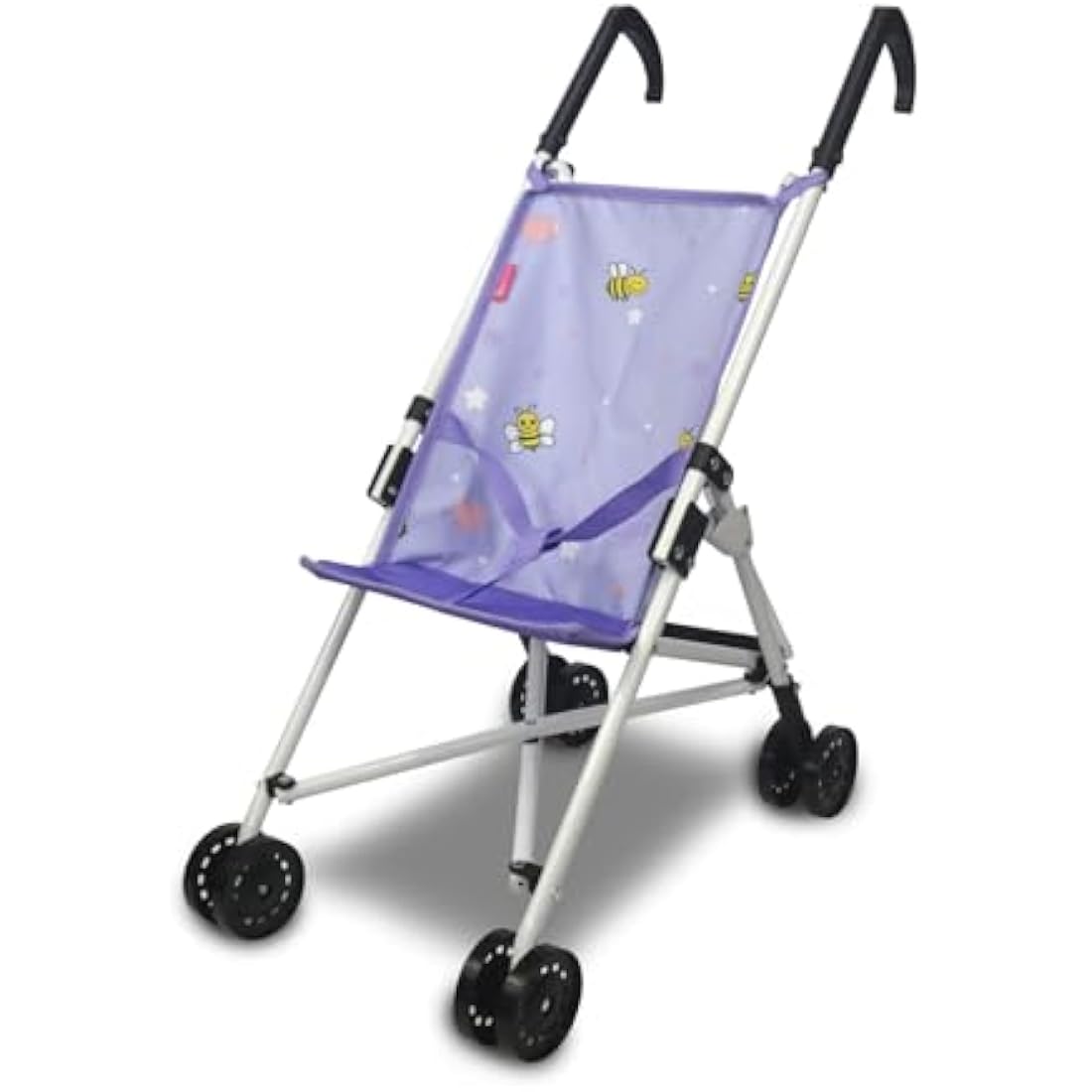 Anivia Foldable Doll Stroller – Pink Heart Design Toy for Toddlers