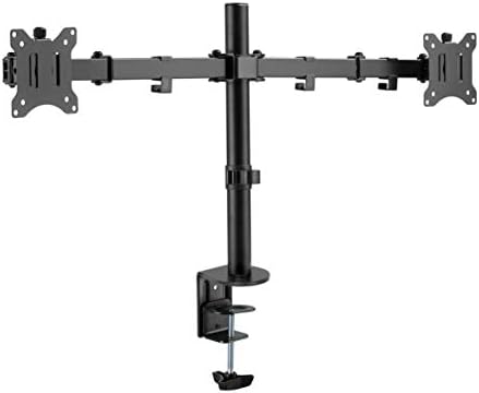 Amer Dual Monitor Stand – Height Adjustable VESA Mount for 17-32" Screens
