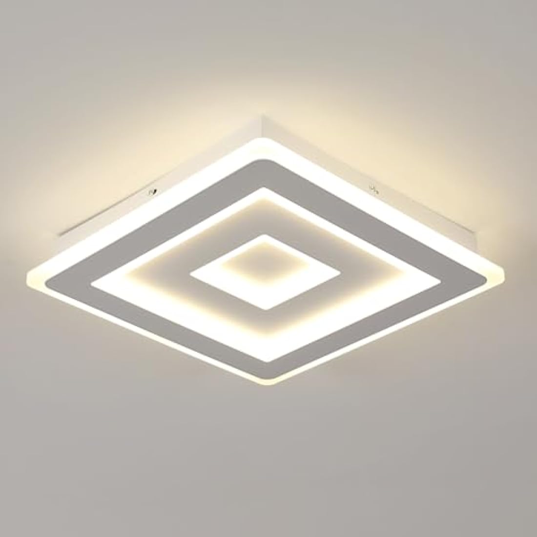 Jolof Store Modern Square LED Ceiling Light – 52W Acrylic White Lamp 4500K