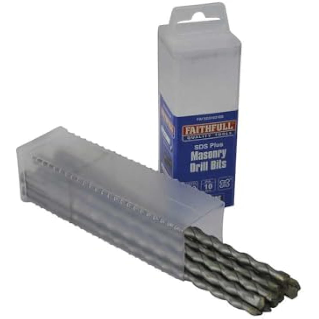 Faithfull SDS Plus Masonry Drill Bit 10mm x 210mm - Bulk Pack of 10
