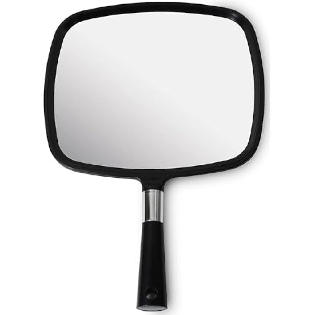 Mirrorvana Large Handheld Mirror with Handle - Black 5-Pack Bulk Set