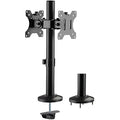 Logilink Dual Monitor Mount – 17-32" Steel Desk Stand for Curved Screens