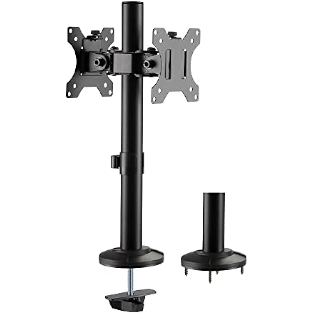 Logilink Dual Monitor Mount – 17-32" Steel Desk Stand for Curved Screens