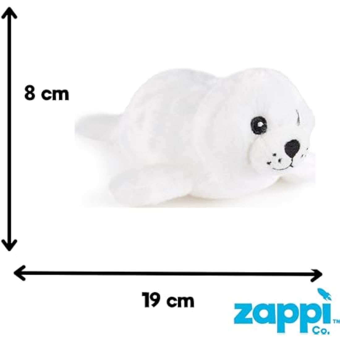 Zappi Co Seal Plush Toy – Soft Washable Stuffed Animal for Kids (15cm)