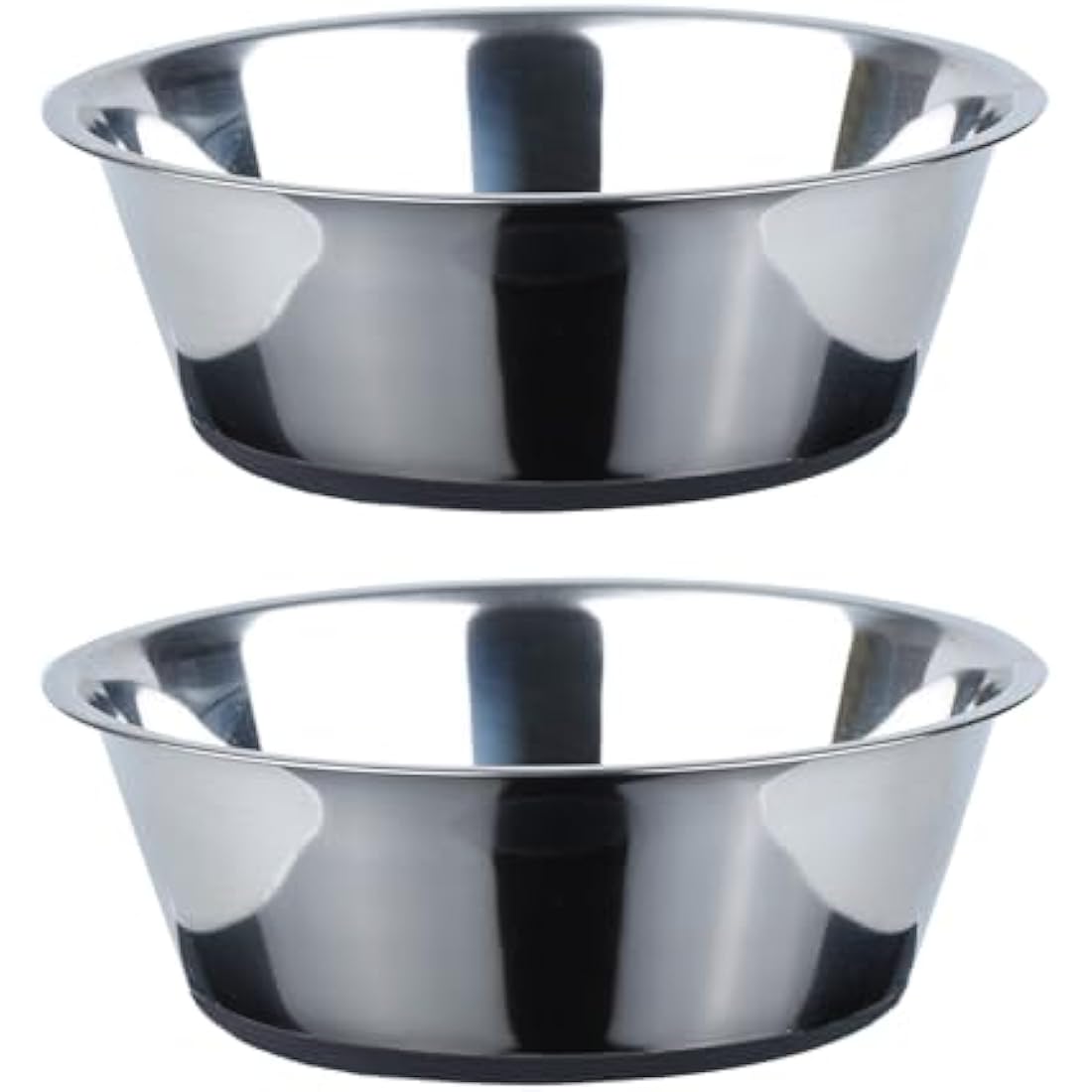 PEGGY11 Stainless Steel Dog Bowls – Nonslip 3.8L Large Pet Feeder, 2 Pack