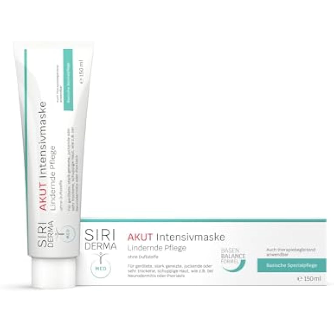 SIRIDERMA Acute Intensive Care Mask | Alkaline Vegan Cream Mask | 150ml