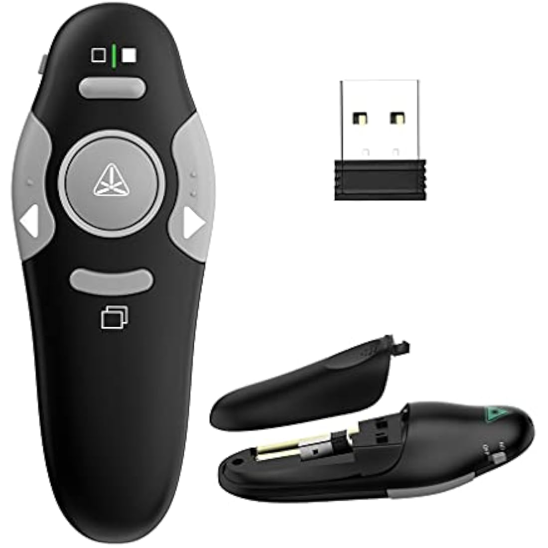 QUI Wireless Presentation Clicker – 2.4GHz PPT Remote for Mac & Laptop