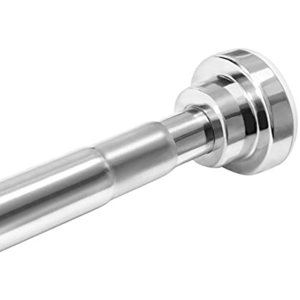 EC Breath Stainless Steel Tension Shower Curtain Rod, 155–260cm