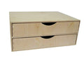 A4 Double Wide Wooden Desk Drawer – Plywood Craft Storage