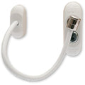 Max6mum Security Window and Door Restrictor - White Cable Lock (3 Pack)