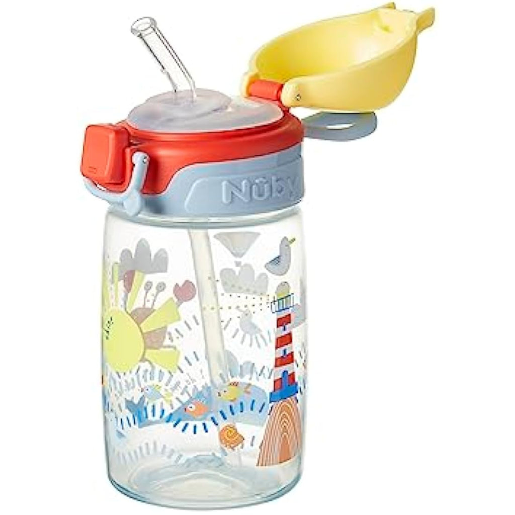 Nuby Super Straw No-Spill Toddler Sippy Cup | 360ml BPA-Free Beaker