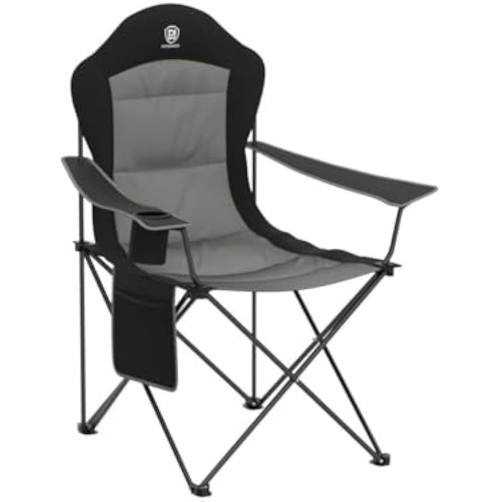 EVER ADVANCED Heavy Duty Folding Camping Chair | Oversized 160kg Capacity