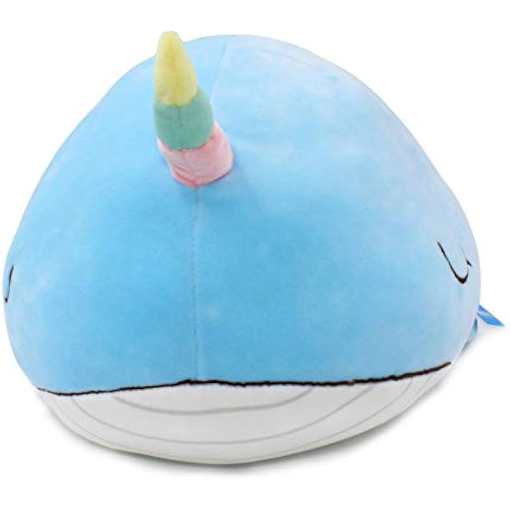 Vintoys Narwhal Unicorn Whale Plush Toy – 21" Blue Soft Hugging Pillow