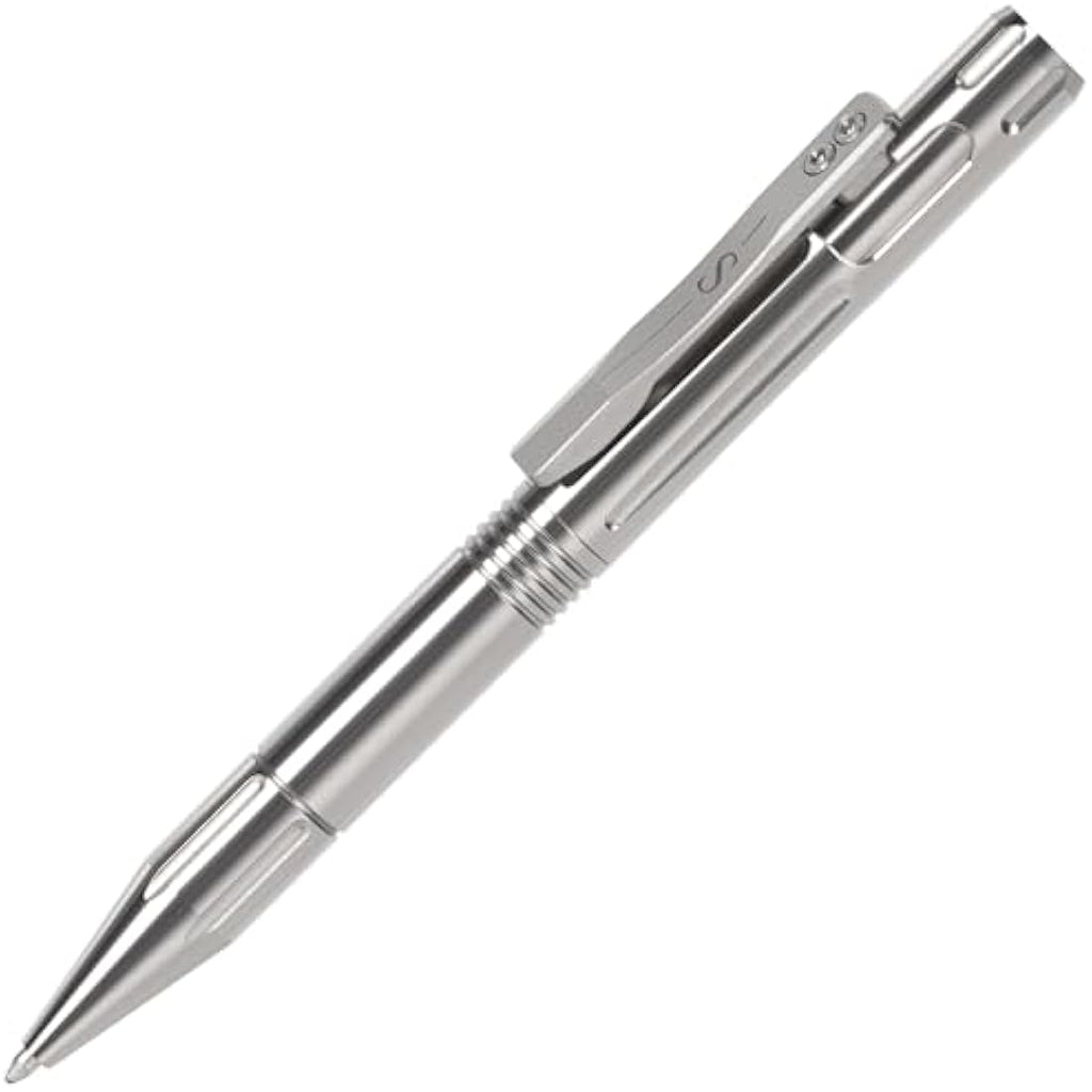 SMOOTHERPRO Titanium Bolt Action Pen | Refillable EDC Metal Pen – Natural