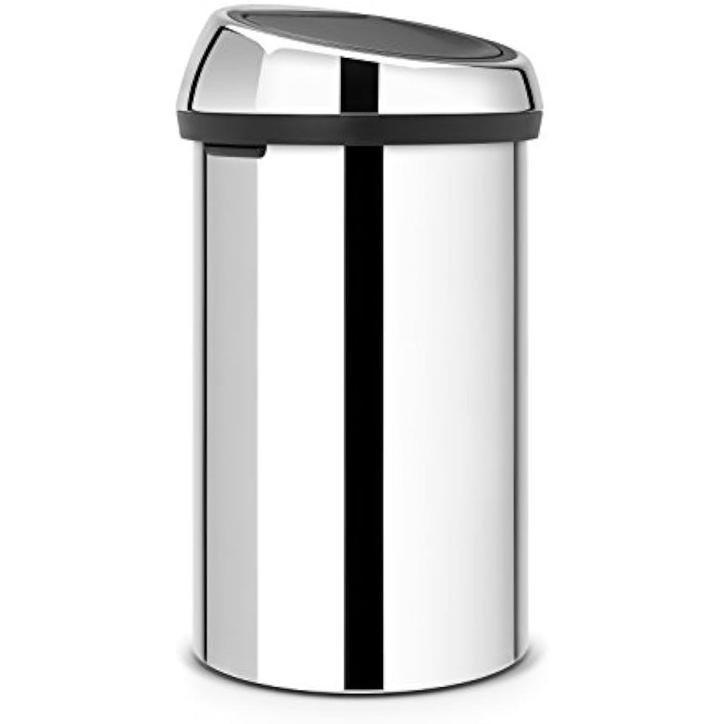 Brabantia Touch Bin – 60L Brilliant Steel Kitchen Waste Bin