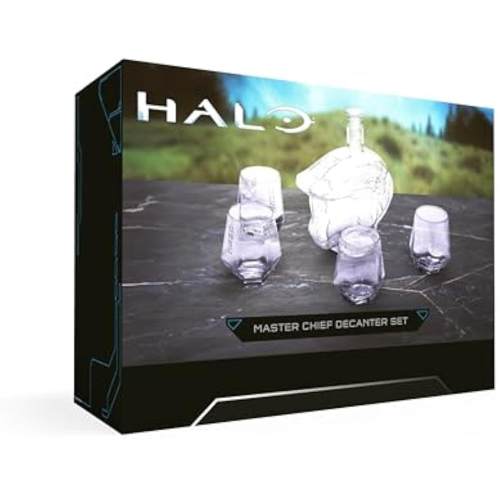 Halo Master Chief Glass Decanter & 4 Tumbler Set | Official Xbox Barware
