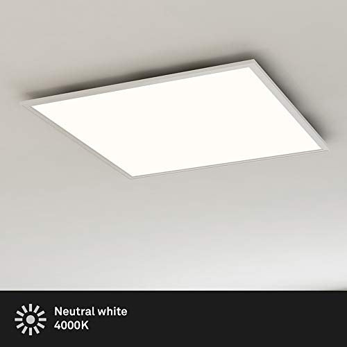 Briloner Leuchten LED Ceiling Panel – Square White 59.5cm 38W Light