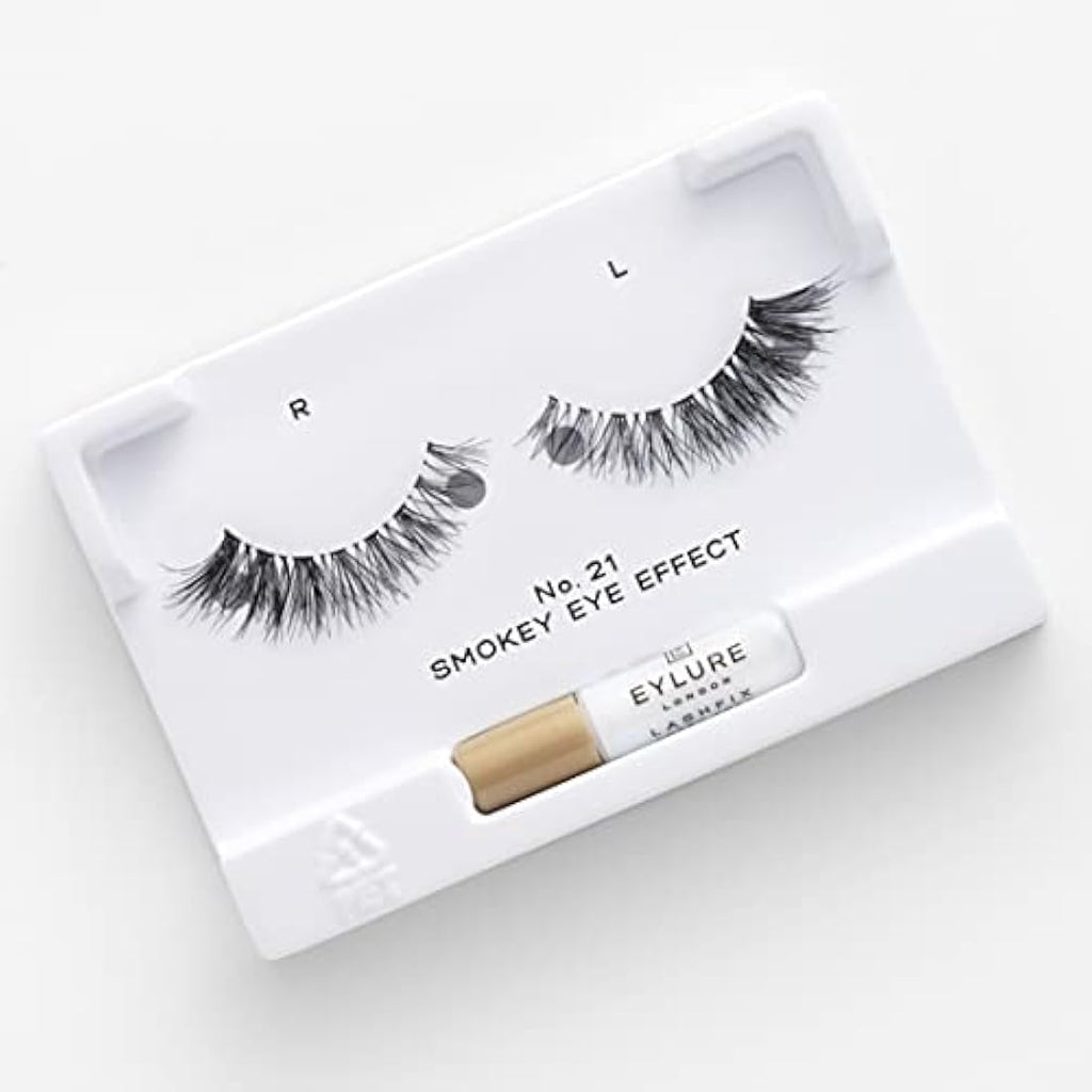 Eylure Smokey Eye No. 021 False Lashes – Strip Eyelashes with Glue