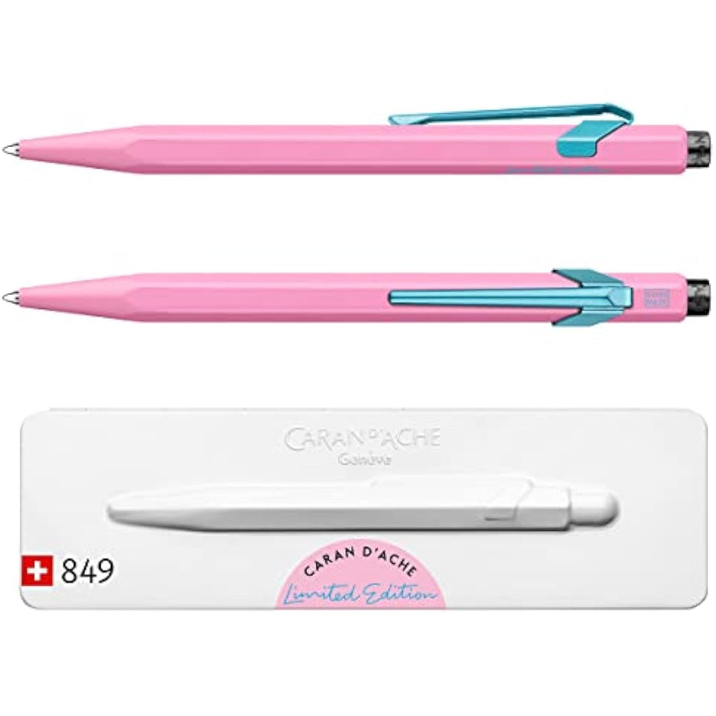 Caran d'Ache 849 Ballpoint Pen - Claim Your Style Hibiscus Pink Metal
