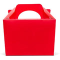 Lotus Red Children's Party Food Boxes - Recyclable Meal Carry Bag (50 Pack)