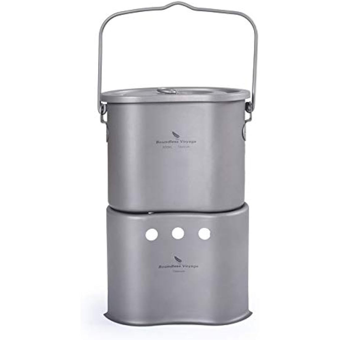 Boundless Voyage Titanium Wood Burning Stove | Ultralight 2-in-1 Camping Pot