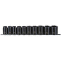 Teng Tools 10 Piece Metric Impact Socket Set | 1/2in Square Drive