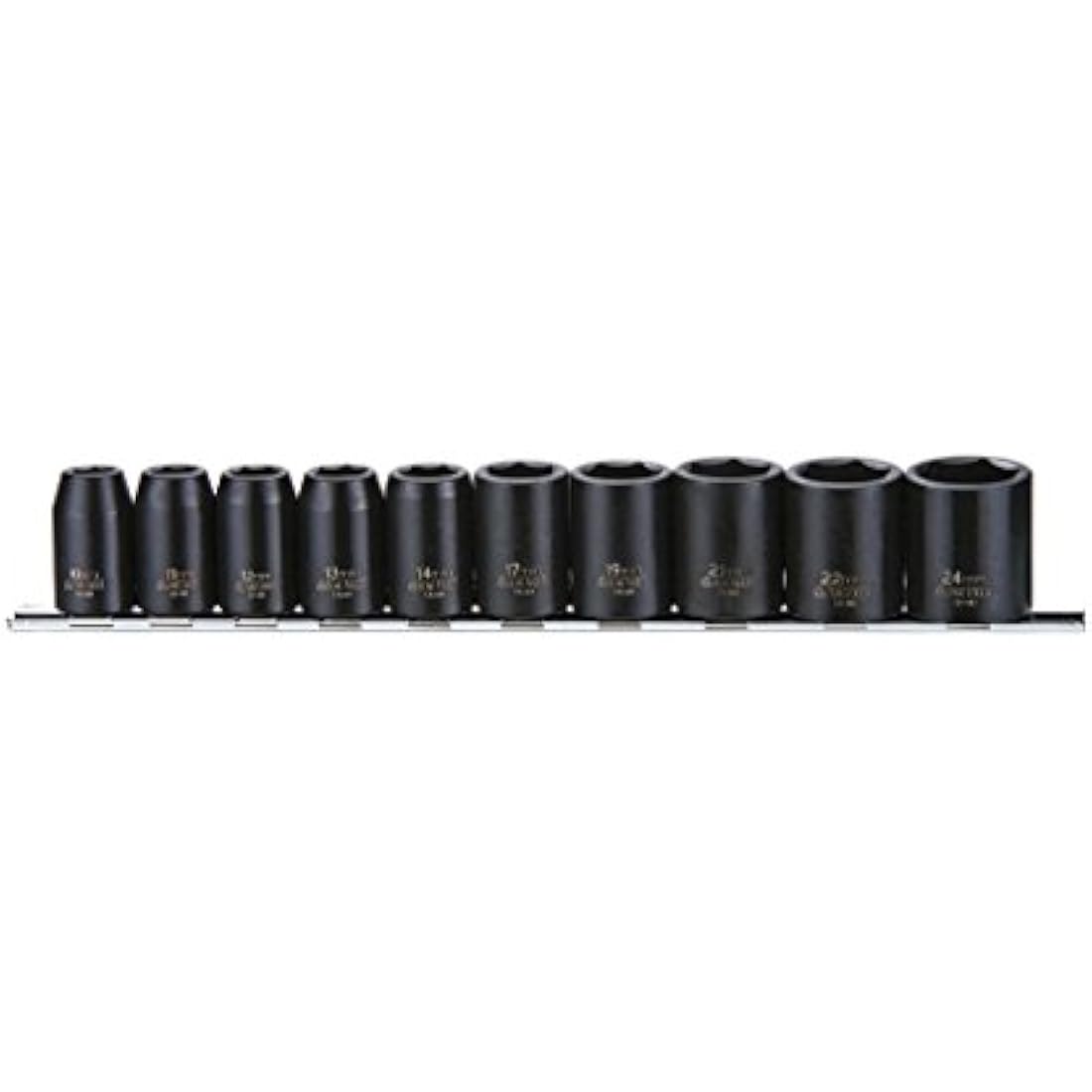 Teng Tools 10 Piece Metric Impact Socket Set | 1/2in Square Drive