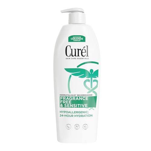 Curel Fragrance Free Moisturizing Lotion with Ceramide Complex, 20 oz