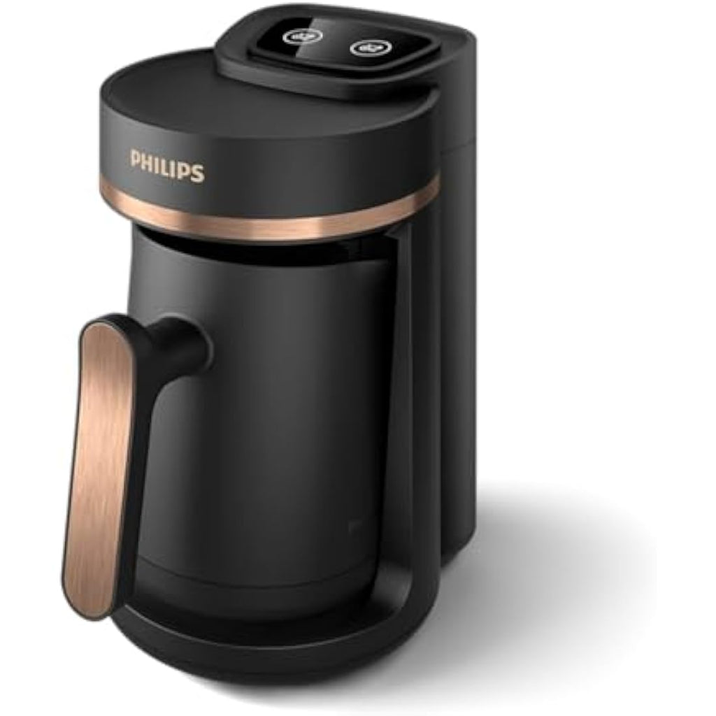 Philips Series 5000 Turkish Coffee Maker | 4-Cup Slow Brew – Black/Copper