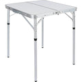 REDCAMP 2ft Square Folding Camping Table | Adjustable Height Aluminum