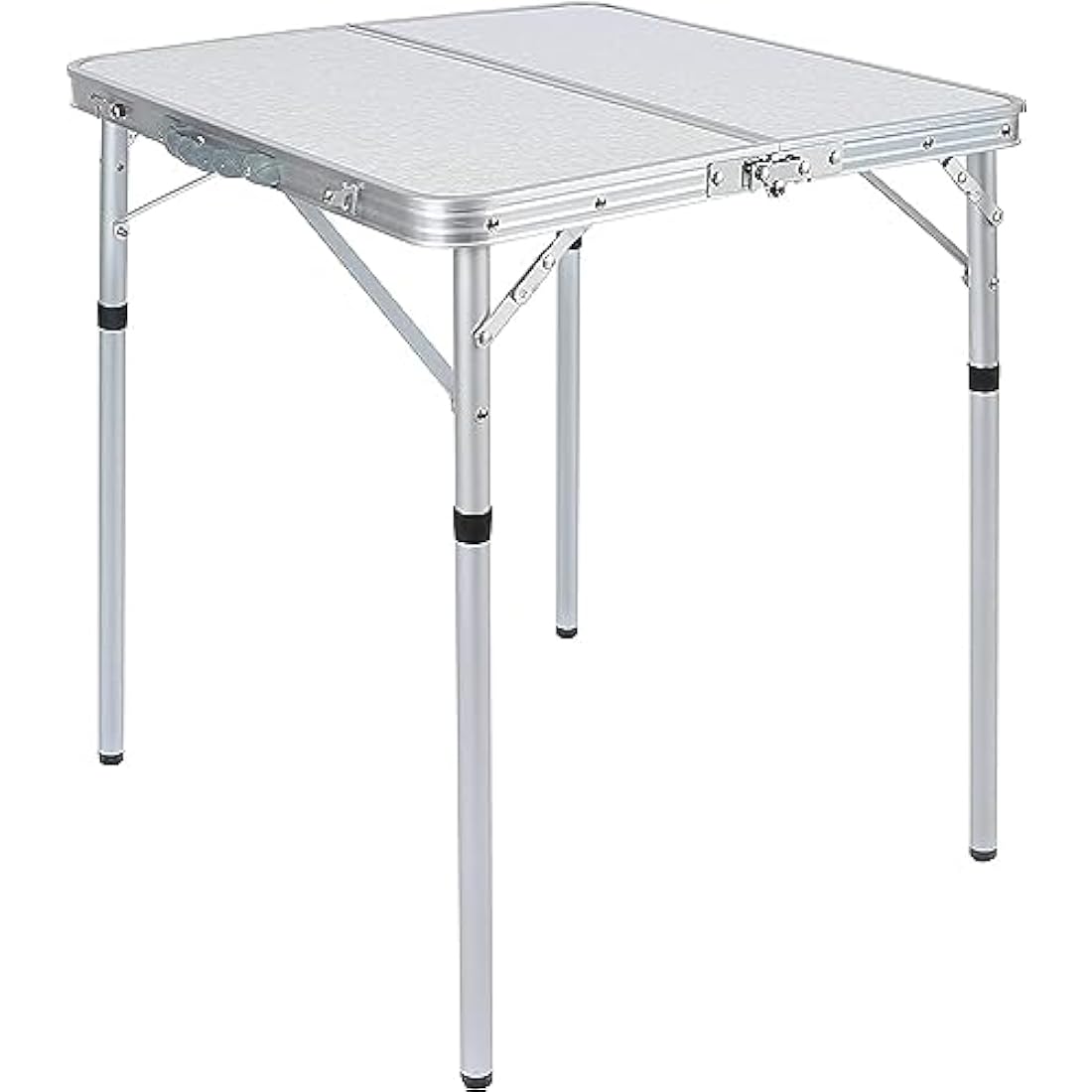 REDCAMP 2ft Square Folding Camping Table | Adjustable Height Aluminum