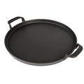GFTIME 30.9cm Cast Iron Round Griddle for Weber 57cm Charcoal Grills