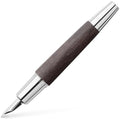 Faber-Castell e-motion Fountain Pen – Black Pear Wood & Chrome, EF Nib