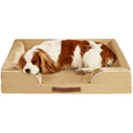 Large Orthopedic Memory Foam Dog Bed | Waterproof Khaki