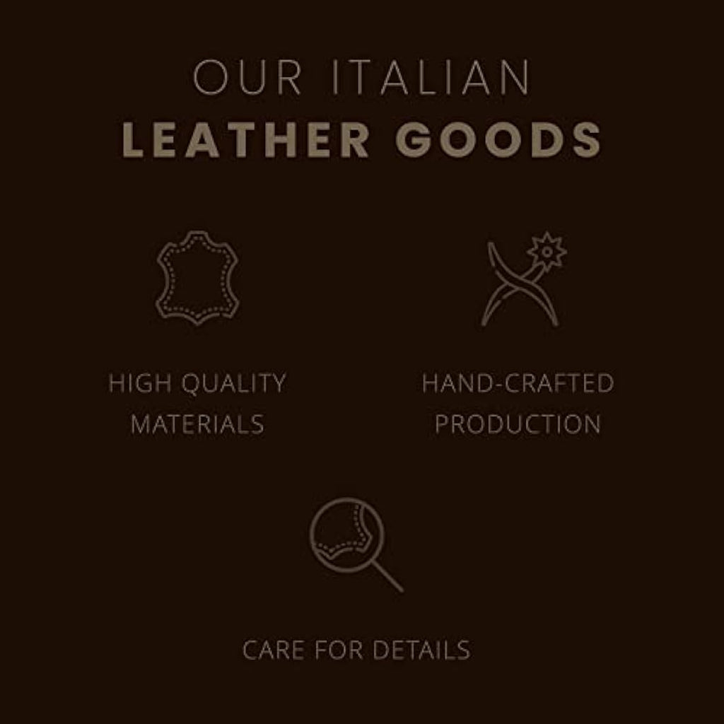 Maruse Italian Leather Portfolio – Zip-Around Laptop & iPad Folio, Navy