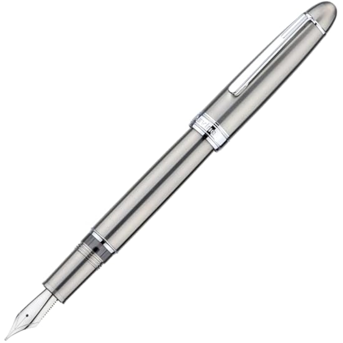 Asvine J16 Solid Titanium Fountain Pen | Broad Jowo Nib Piston Filler