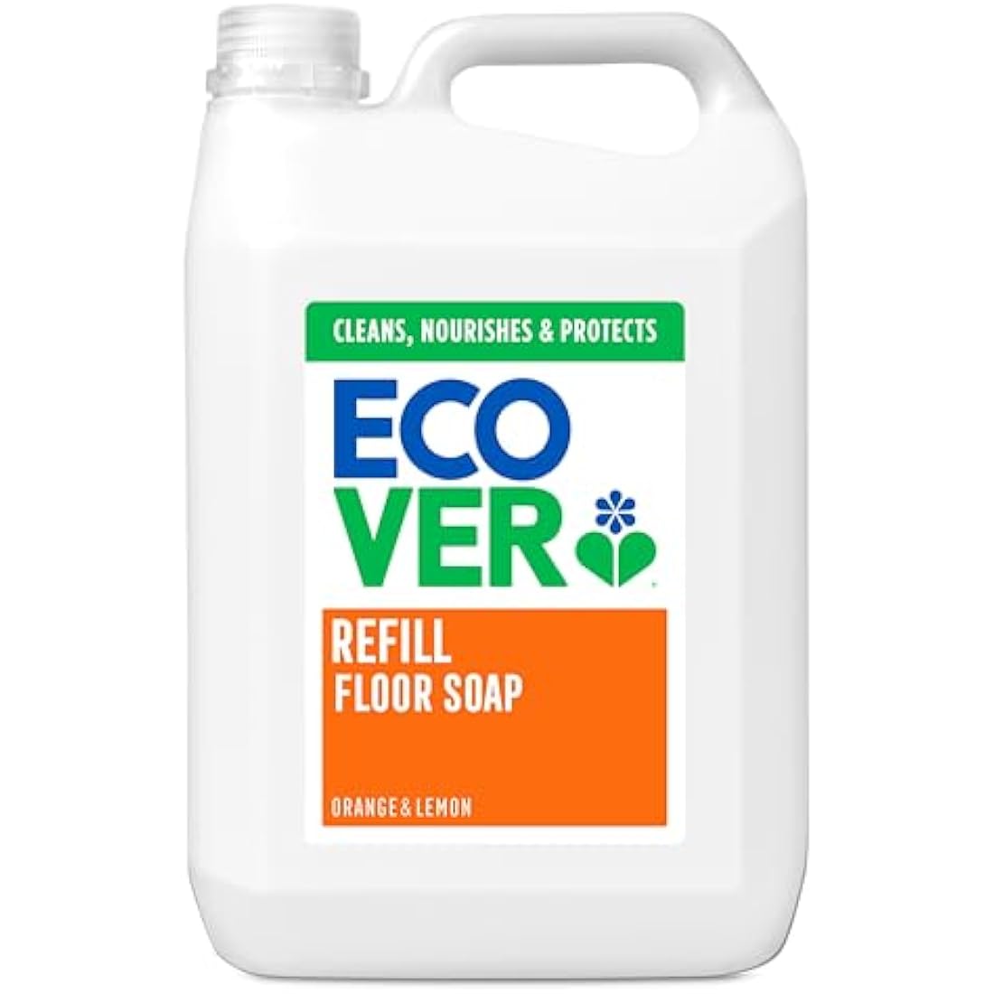 Ecover Floor Soap Refill – Natural Linseed Oil Floor Cleaner, 5L