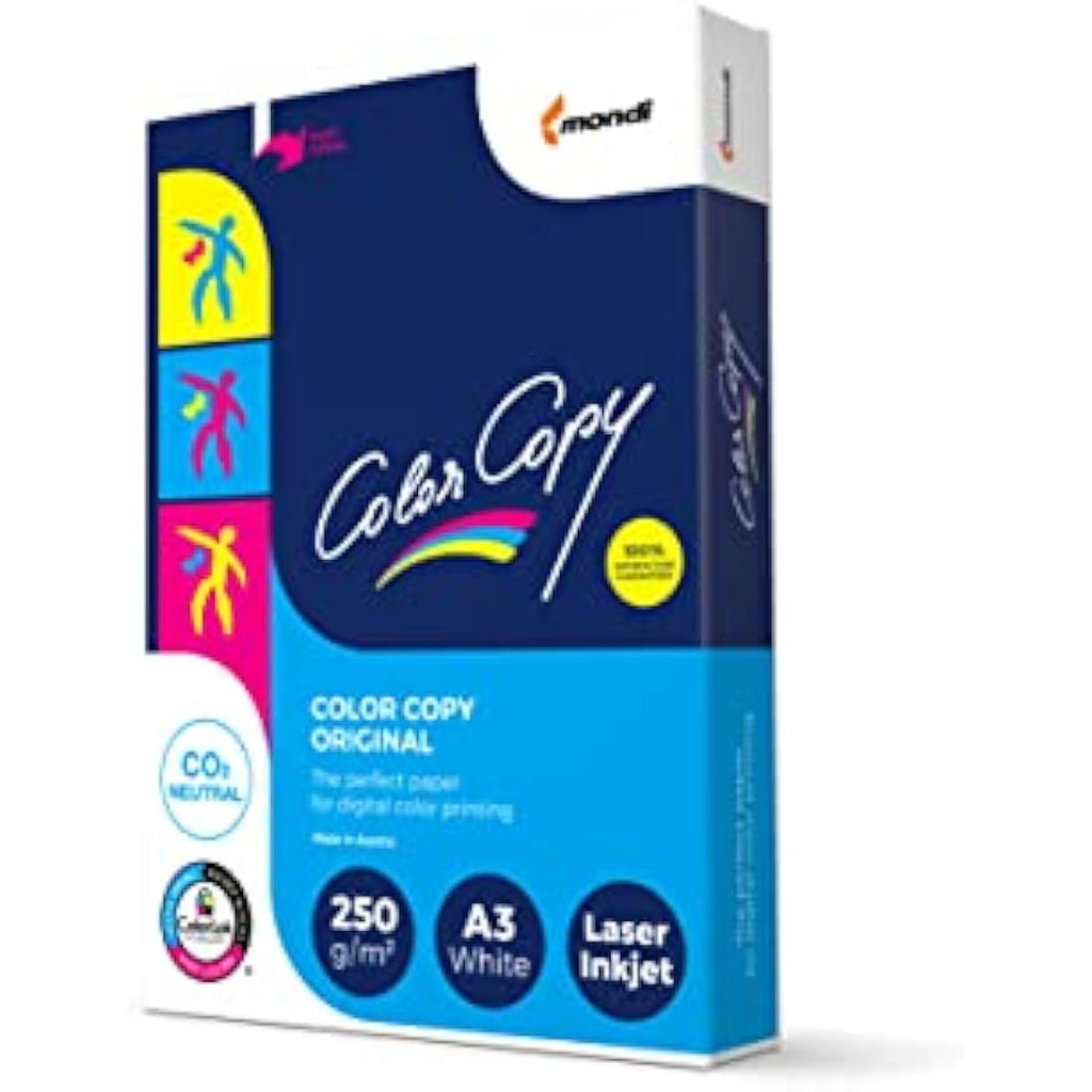 Color Copy White A3 Printing Paper – 250gsm FSC Certified, 125 Sheets