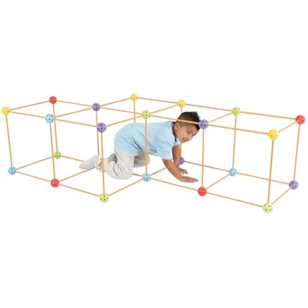 Crazy Forts Multi Colour Building Kit – 69 Piece STEM Toy for Kids