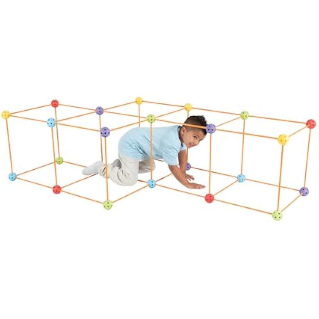 Crazy Forts Multi Colour Building Kit – 69 Piece STEM Toy for Kids