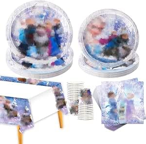 Jolof Store 81-Piece Kids Birthday Party Tableware Set – Plates & Napkins